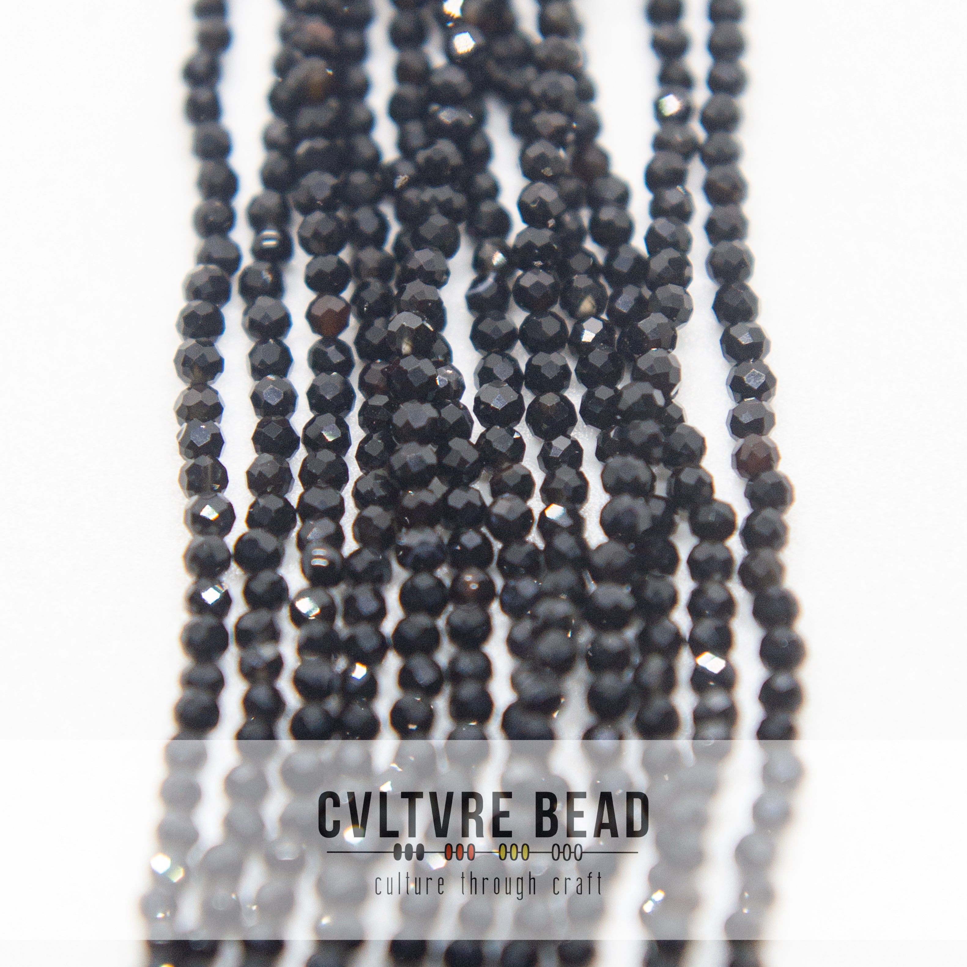 Earth's Jewels - 2mm - Natural Black Agate